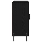 vidaXL Buffet en chêne noir 90x34x80 cm en bois d'ingénierie