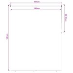 vidaXL Store roulant extérieur protection UV Taupe Polyester