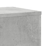 vidaXL Supports pour plantes 2 Pièces gris béton bois d'ingénierie