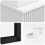 vidaXL Basin de lavage mural Blanc 40 x 41 x 39 cm Bois d'ingénierie