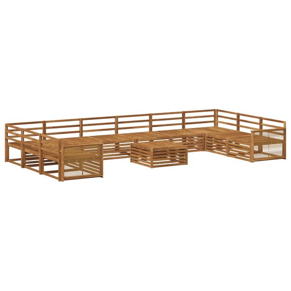vidaXL Ensembles de canapés 11 pc Bois d'Acacia Massif