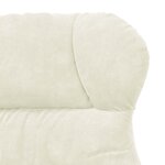 vidaXL Fauteuil Relaxant crème en velours