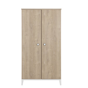 Armoire 2 portes Marcel Chene blond
