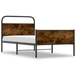 vidaXL Cadre de lit sans matelas 107x203 cm chêne sonoma
