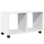 vidaXL Armoire à roulettes blanc 72x33x42 5 cm bois d'ingénierie
