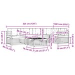 vidaXL Ensemble de canapés d'extérieur 6 pc Blanc et Beige Polyester