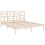 vidaXL Cadre de lit sans matelas bois massif 180x200 cm