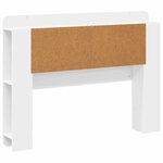 vidaXL Cabinet de Tête de Lit avec stockage Blanc Bois d’ingénierie