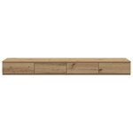 vidaXL Tiroirs de lit en chêne artisan 140x36 5x16 5 cm en bois d'ingénierie