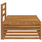 vidaXL Canapé d'extérieur extrémité Naturel 115 x 83 x 73 cm