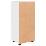 vidaXL Cabinet de salle de bain TULUM Blanc brillant 37 x 31.5 x 82 cm