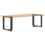 vidaXL Pieds de table à manger en T 2 pièces Anthracite 70x35x(72-73) cm Acier