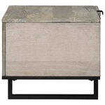 vidaXL Table basse Beige et Noir 80 x 50 x 40 cm