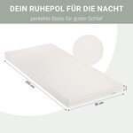 Lit bleu mi-haut avec matelas 90x200 cm tunnel