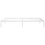 vidaXL Cadre de lit en métal sans matelas blanc 107x203 cm