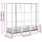 vidaXL Jardinière surélevée avec housse aspect rotin 120x40x123 cm