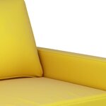 vidaXL Fauteuil Jaune 60 cm Velours