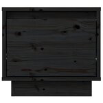 vidaXL Tables de chevet 2 Pièces Noir 35x34x32 cm Bois de pin solide