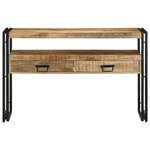 vidaXL Table console Marron 120 x 33 x 75 cm bois de manguier massif