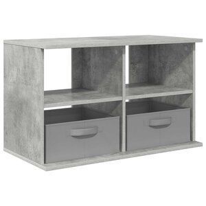 vidaXL Support de télévision avec tiroir Gris béton 79 x 40 x 48 cm