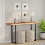 vidaXL Dessus de table 110x40x2 5 cm rectangulaire bois massif acacia