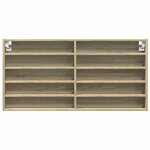vidaXL Armoire à vitrine chêne sonoma 100x8 5x50 cm bois d'ingénierie