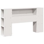 vidaXL Cadre de lit sans matelas blanc 120x200 cm bois de pin massif