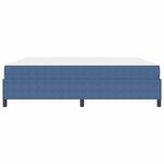 vidaXL Cadre de lit Bleu 200 x 200 cm Tissu en velours côtelé