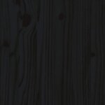 vidaXL Cadre de lit pour enfants noir 80x200 cm bois de pin massif