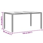 vidaXL Ensemble à manger de jardin coussins 7Pièces Noir Résine tressée