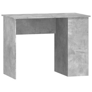 vidaXL Bureau Gris béton 100x55x75 cm Bois d'ingénierie