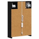 vidaXL Armoire Miroir de Salle de Bain Chêne noir 33 x 11 5 x 50 cm