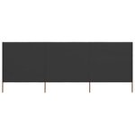 vidaXL Paravent 3 panneaux Tissu 400 x 120 Anthracite