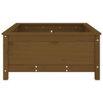 vidaXL Jardinière marron miel 82 5x82 5x39 cm bois massif de pin