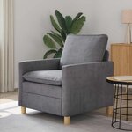 vidaXL Canapé Gris clair 76 x 81 x 87 5 cm Polyester