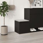 VidaXL Tiroir boîte noir 40 5x40x40 cm bois d'ingénierie