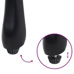vidaXL Chaises de jardin 2 Pièces Noir en aluminium coulé