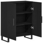 Buffet vidaXL Noir Chêne 69 5x34x90 cm Bois d'ingénierie