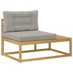 vidaXL Ensemble de canapés d'extérieur 5 pc Blanc Polyester