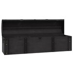 vidaXL Coffre de rangement Bois massif style vintage 120x30x40 cm