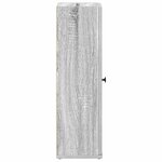 vidaXL Meuble de salle de bain avec porte-rouleau sonoma gris