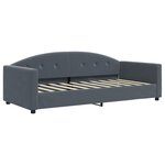 vidaXL Lit de jour avec matelas gris foncé 90x190 cm velours