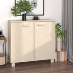 vidaXL Buffet HAMAR Marron miel 85x35x80 cm Bois massif de pin