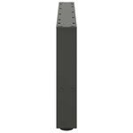 vidaXL Pieds de table basse Anthracite 2 pièces 60 x (30-31) cm Acier