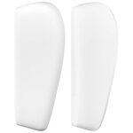 vidaXL Tête de lit avec oreilles Blanc 147x23x78/88 cm Similicuir