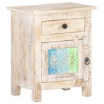 vidaXL Table de chevet 40x30x50 cm Bois d'acacia brut