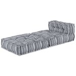 vidaXL Pouf Modulaire en Gris  70x70x54 cm  Tissu