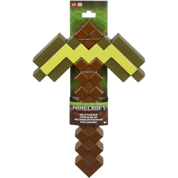 Mattel JCV18 - Minecraft - Gold Pickaxe set de combat