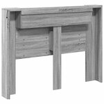 vidaXL Tête de lit Gris Sonoma 140 x 16 5 x 103 5 cm Bois d'ingénierie
