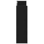 vidaXL Cabinet à chaussures avec étagère Chêne noir 85 x 18 x 90 cm